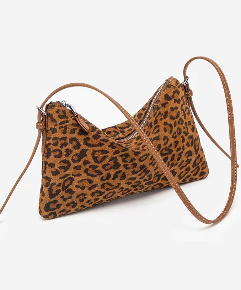 Unique Khaki Leopard Solid Durable Faux Leather Mini Bag