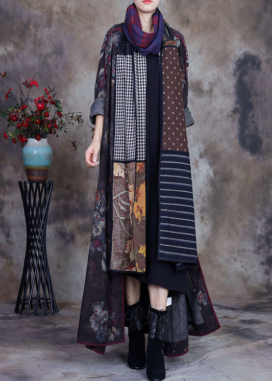 Einzigartiger lässiger Herbstmantel mit O-Ausschnitt und Druckknopf