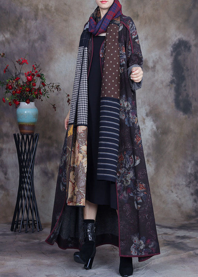 Einzigartiger lässiger Herbstmantel mit O-Ausschnitt und Druckknopf