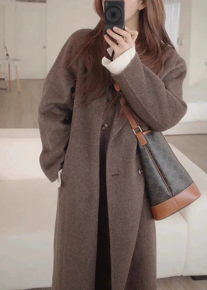 Einzigartige, übergroße, zweireihige Wollmäntel für den Winter