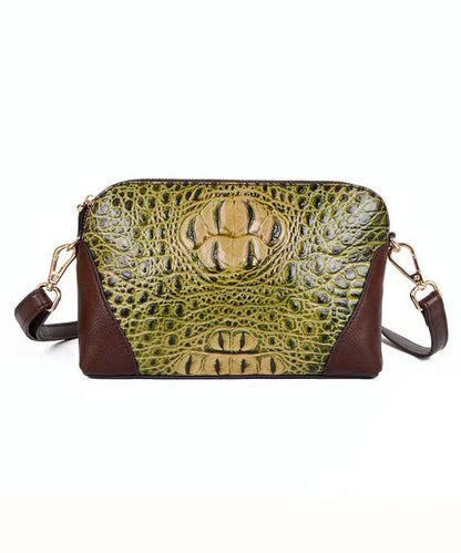 Einzigartige Satchel-Handtasche aus rotem Kalbsleder mit Krokodilmuster