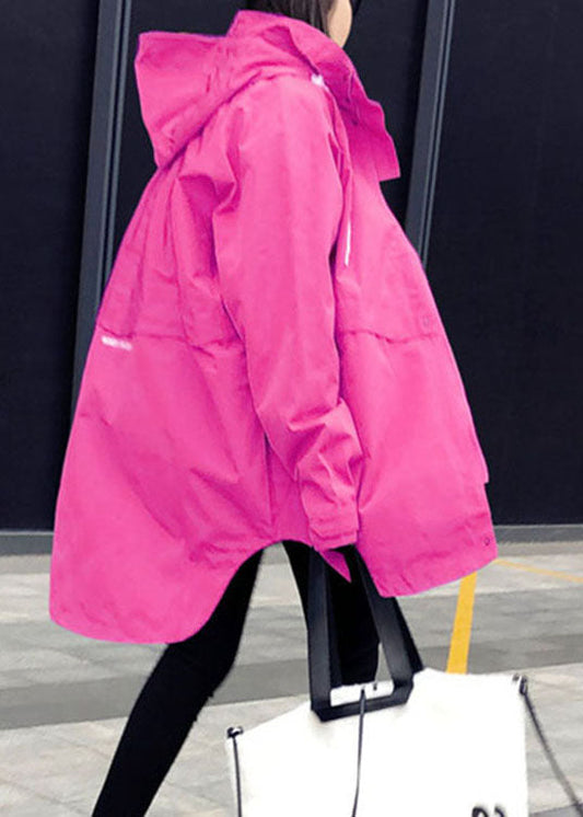 Einzigartige Trenchcoats mit asymmetrischem Rose-Reißverschluss im regulären Herbstdesign