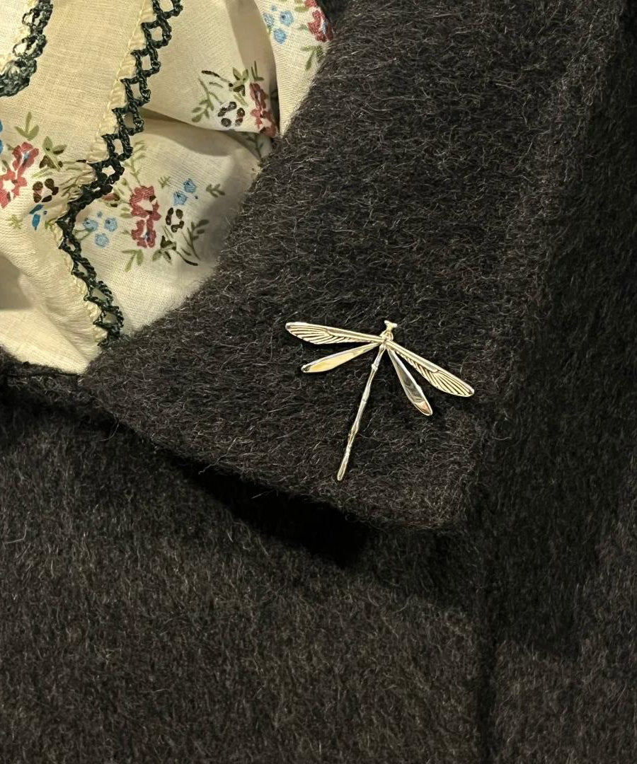 Unique Sterling Silver Overgild Dragonfly Brooches