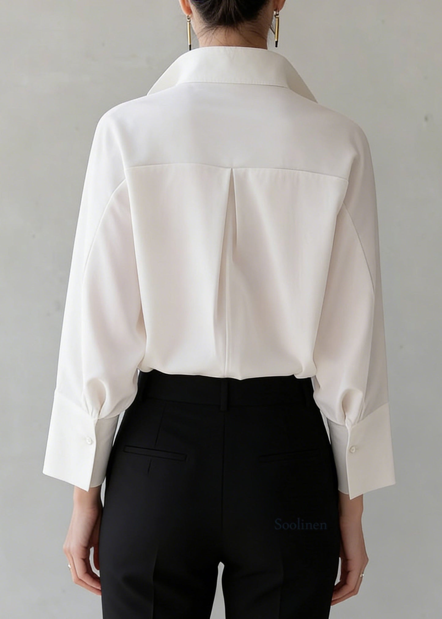 Unique White Peter Pan Collar Cotton Shirt Tops Summer