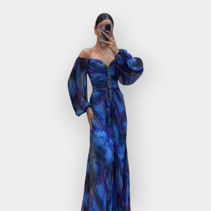Airy Dress with Opening