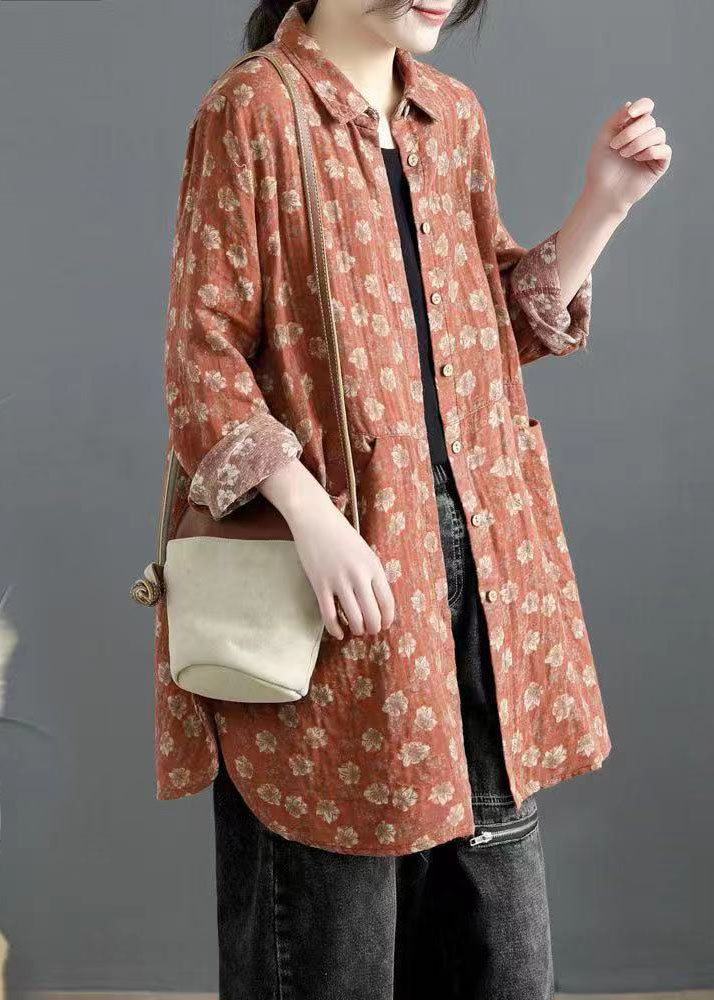 Vintage Blau Peter Pan Kragen Taste Seite offen Hemd Tops Frühling