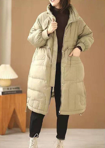 Vintage Duck egg green Cinched thick Duck Down Down Coat Winter