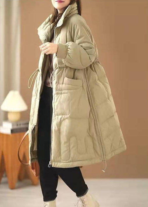 Vintage Duck egg green Cinched thick Duck Down Down Coat Winter