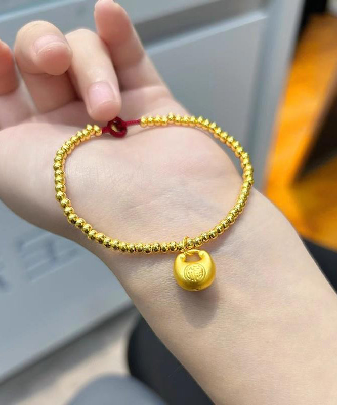 Vintage Gold Sterling Silber Overgilt Goldenes Schwein Charm Armband