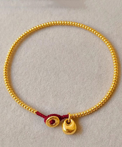 Vintage Gold Sterling Silber Overgilt Goldenes Schwein Charm Armband