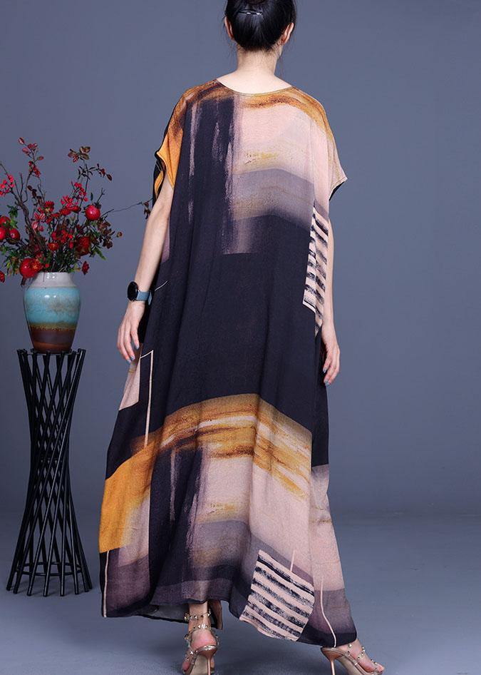 Vintage Navy Print Button Cardigans Two Pieces Set - SooLinen