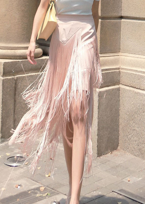 Vintage Rosa Zip Up Quaste Patchwork Rock Frühling