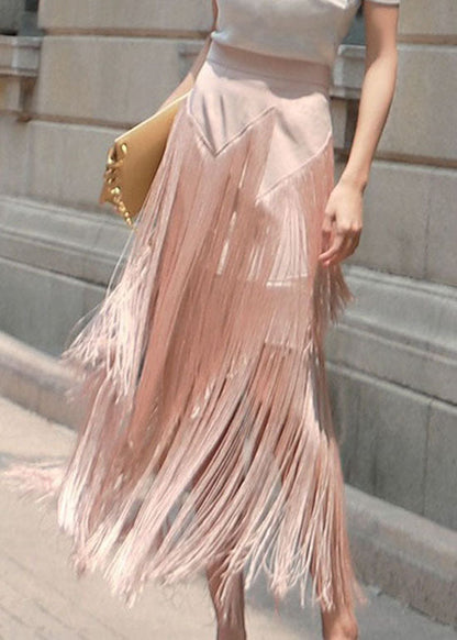 Vintage Rosa Zip Up Quaste Patchwork Rock Frühling