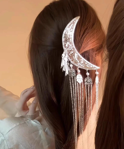 Vogue Haarnadel mit Halbmondquaste aus Seidenlegierung