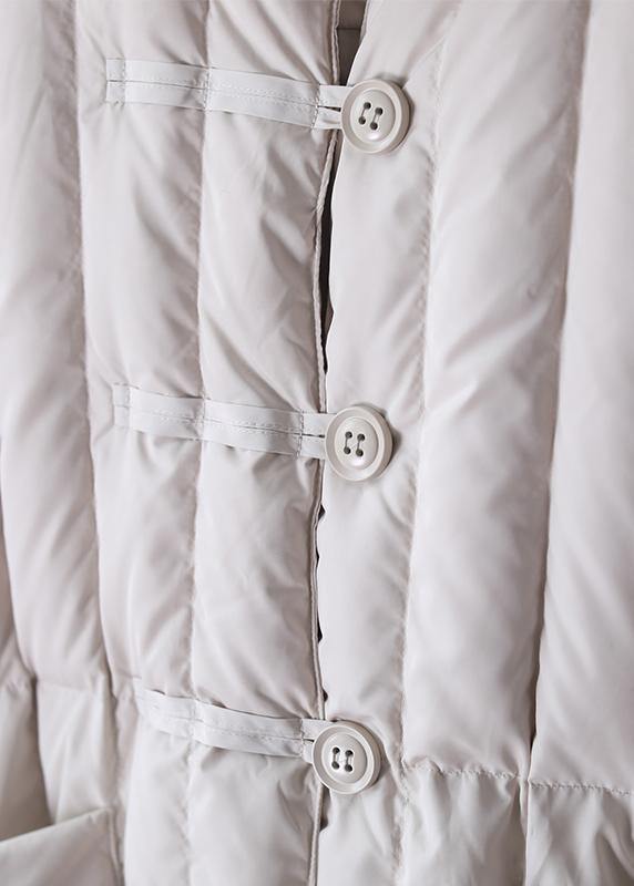 Warm black coat Loose fitting winter jacket hooded Large pockets New winter outwear - SooLinen