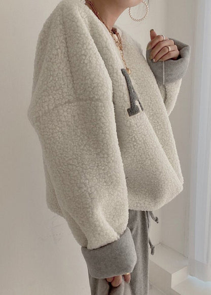 Beige Damen-Sweatshirt mit Kordelzug und Fledermausärmeln