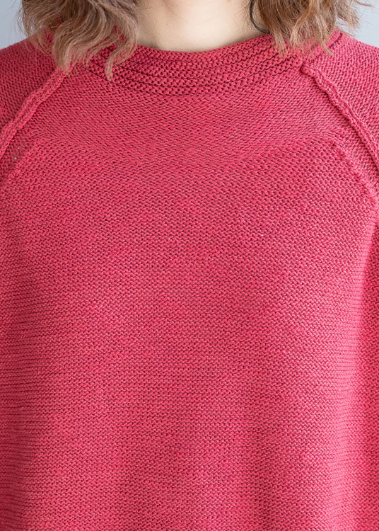 Frauen Beige Solide Taste Woll Stricken Pullover Frühling
