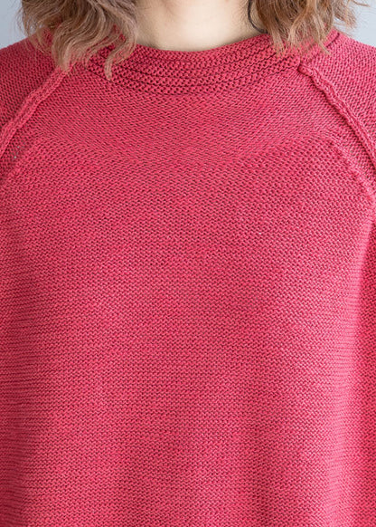 Frauen Beige Solide Taste Woll Stricken Pullover Frühling