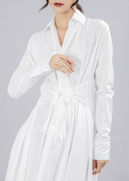 Frauen Schwarz Asymmetrische krawatte taille Lange Kleider Langarm