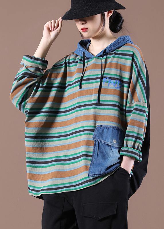 Women Black On The Back Unique Hooded  Fine Autumn Tops - SooLinen