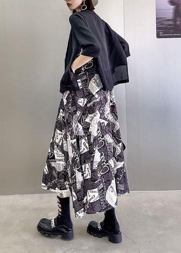 Women Black Peter Pan Collar side open stand collar Half Sleeve Coat Summer - SooLinen