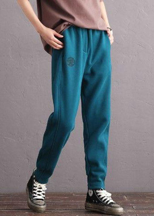 Frauen Schwarze Taschen dicke Warme Fleecehose Winter