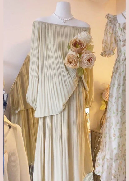 Frauen Schwarz Faltig Tops Und Röcke Baumwolle Zwei Stücke Set Langarm