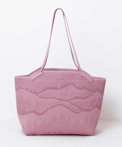 Women Brown Embossing Large Capacity Cotton Shoulder Bags