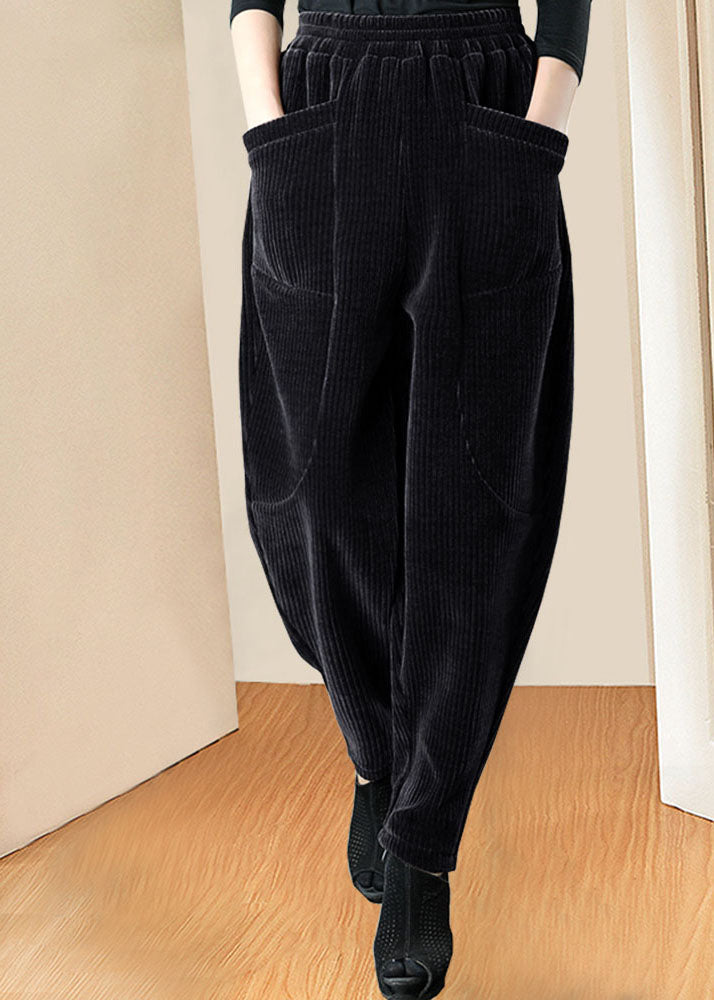 Frauen Schokolade Taschen Patchwork Gerade Winterhose