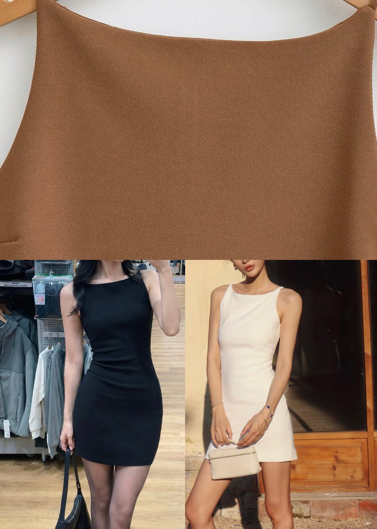 Women Coffee Solid Mid Dresses Summer