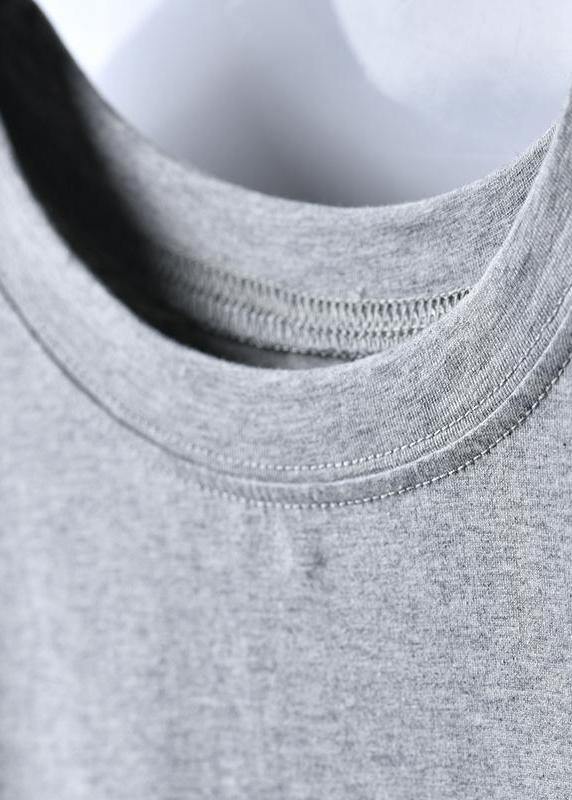 Women Cotton outfit Fashion Cotton Round Neck Short Sleeve Lace Dress - SooLinen