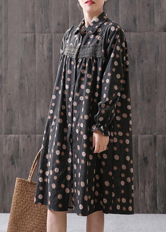 Damen Midikleid mit Blumenmuster