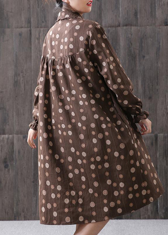 Damen Midikleid mit Blumenmuster