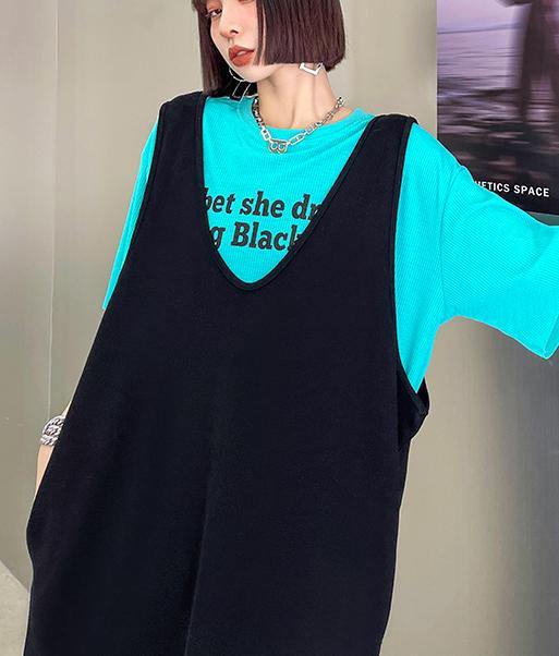 Women Green O-Neck Graphic Cotton Summer Top - SooLinen