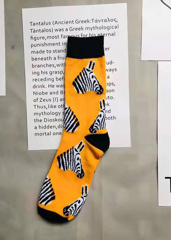 Damen Jacquard Paitings Baumwollsocken bis zur Mitte der Wade