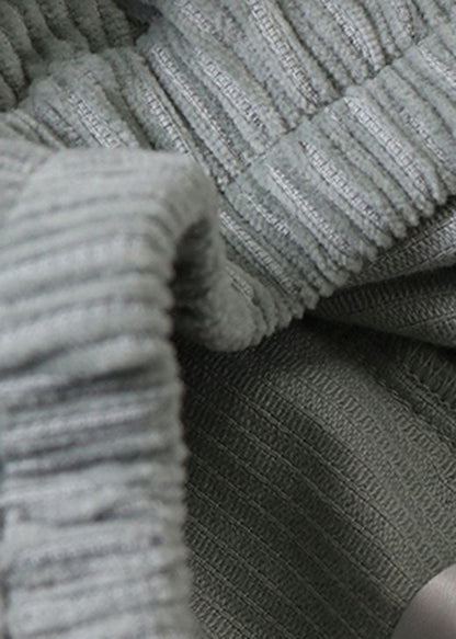 Damen Hellgrüne Taschen Cordhose Winter