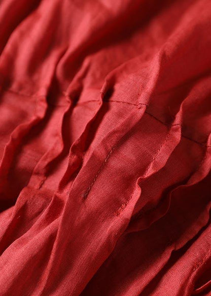 Women Light Purple asymmetrical design Cotton Linen Shirts Summer - SooLinen