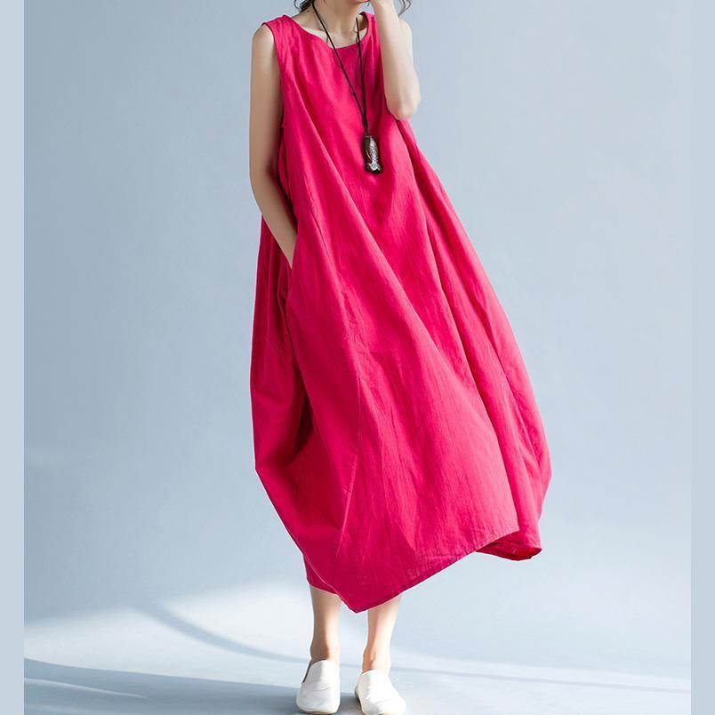 Damen Langes Tank-T-Shirt Lose Übergroße Baumwollkleider