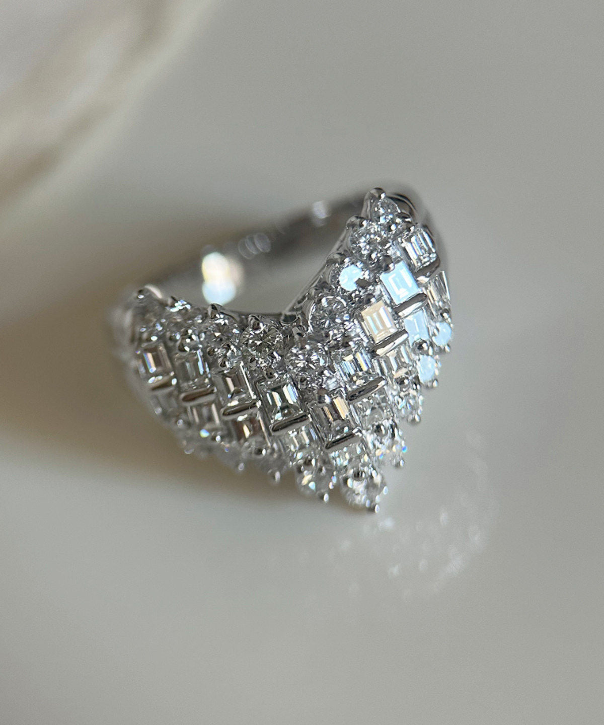 Women Silk Sterling Silver Zircon Love Rings