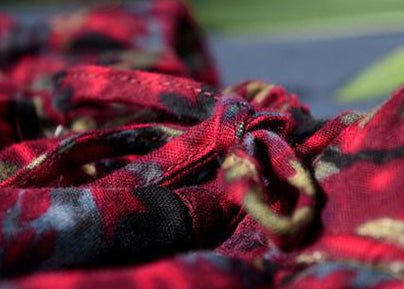 Damen Frühling Doppellagiger Rock mit Blumendruck