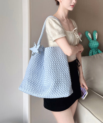 Bolso de hombro de piel sintética de gran capacidad amarillo para mujer