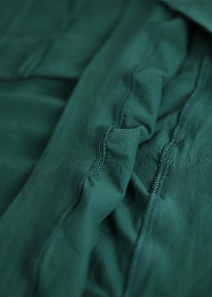 Women cotton linen tops women Vintage Cotton Solid Hooded Double Pockets Blouse - SooLinen