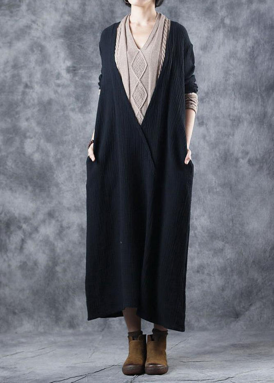 Women nude Sweater dress outfit Upcycle patchwork Mujer v neck knitted tops - SooLinen