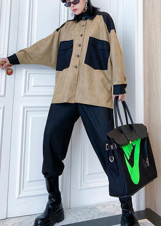 Women's autumn fashion tooling retro jacket and pants two-piece - SooLinen