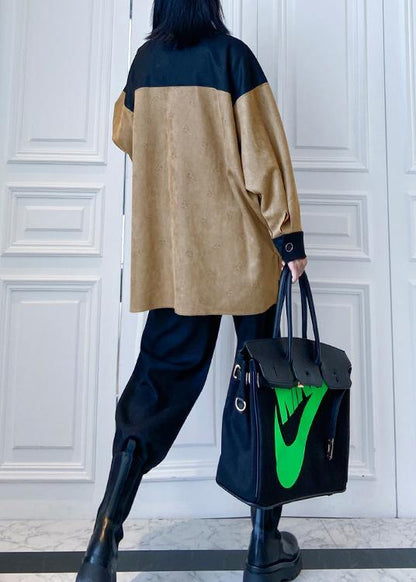 Women's autumn fashion tooling retro jacket and pants two-piece - SooLinen