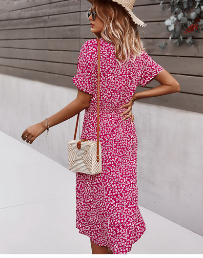 Floral Casual Summer Midi Dress