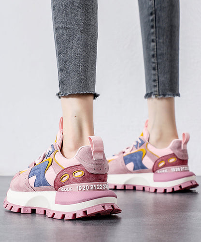 Gelbe Plateau-Wildlederschuhe, bequeme Sportschuhe mit Schnürung