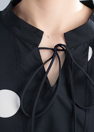 Polk Dot Print Plus Size Damen Kleid Sommer Casual Loose Kleider