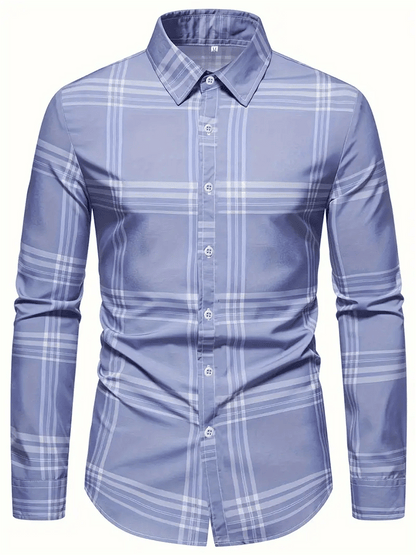 Men's Plaid Business Casual Shirt