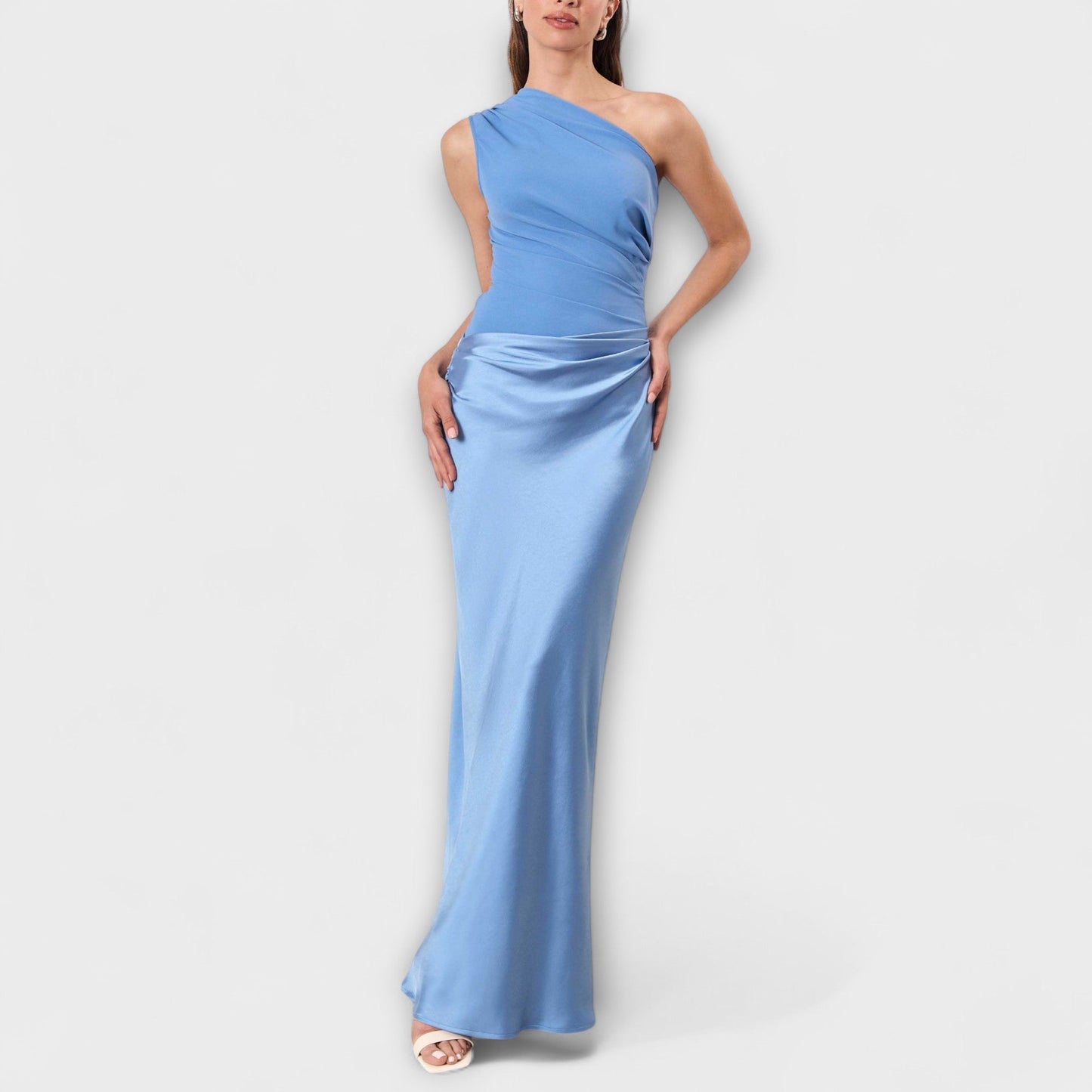 Maxi Dress with One Shoulder